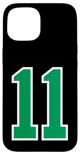 Hülle für iPhone 15 Nummer #11 Sportgrüne Uni-Nummer Hülle für iPhone 15 Nummer #11 Sportgrüne Uni-Nummer von Sportlegenden
