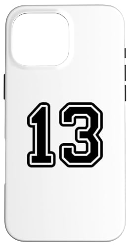 Hülle für iPhone 16 Pro Max Nummer #13 Black Sport Nummer 13 Hülle für iPhone 16 Pro Max Nummer #13 Black Sport Nummer 13 von Sportlegenden