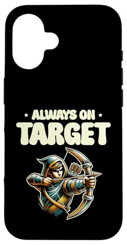 Always On Target Bogenschießen Bogenschießen Sportliebhaber Hülle für iPhone 16 Always On Target Bogenschießen Bogenschießen Sportliebhaber Hülle für iPhone 16 von Sports Athlete Sayings For Archer Archery Bow