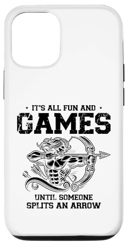 Es ist alles Spaß und Spiel, bis jemand einen Arrow Archer spaltet Hülle für iPhone 12/12 Pro Es ist alles Spaß und Spiel, bis jemand einen Arrow Archer spaltet Hülle für iPhone 12/12 Pro von Sports Athlete Sayings For Archer Archery Bow