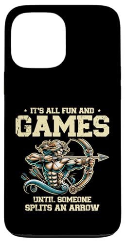 Es ist alles Spaß und Spiel, bis jemand einen Arrow Archer spaltet Hülle für iPhone 13 Pro Max Es ist alles Spaß und Spiel, bis jemand einen Arrow Archer spaltet Hülle für iPhone 13 Pro Max von Sports Athlete Sayings For Archer Archery Bow