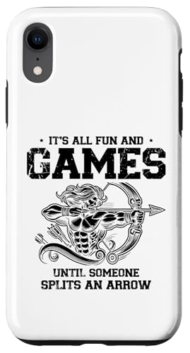 Es ist alles Spaß und Spiel, bis jemand einen Arrow Archer spaltet Hülle für iPhone XR Es ist alles Spaß und Spiel, bis jemand einen Arrow Archer spaltet Hülle für iPhone XR von Sports Athlete Sayings For Archer Archery Bow