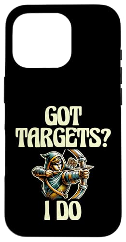 Got Targets I Do Archer Bogen Pfeil Bogenschießen Sportliebhaber Hülle für iPhone 16 Pro Got Targets I Do Archer Bogen Pfeil Bogenschießen Sportliebhaber Hülle für iPhone 16 Pro von Sports Athlete Sayings For Archer Archery Bow