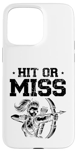 Hit or Miss Bogenschießen Bogenschießen Sportliebhaber Hülle für iPhone 15 Pro Max Hit or Miss Bogenschießen Bogenschießen Sportliebhaber Hülle für iPhone 15 Pro Max von Sports Athlete Sayings For Archer Archery Bow