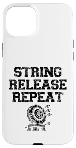 String Release Repeat Archer Bow Arrow Bogenschießen Sportliebhaber Hülle für iPhone 15 Plus String Release Repeat Archer Bow Arrow Bogenschießen Sportliebhaber Hülle für iPhone 15 Plus von Sports Athlete Sayings For Archer Archery Bow