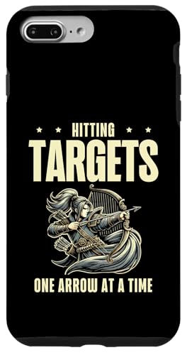 Ziele treffen Ein Pfeil nach dem anderen Bogenschießen Pfeil Bogenschießen Hülle für iPhone 7 Plus/8 Plus von Sports Athlete Sayings For Archer Archery Bow