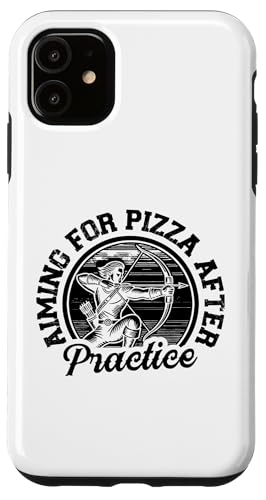 Zielen auf Pizza nach dem Üben Bogenschießen Bogen Pfeil Bogenschießen Hülle für iPhone 11 Zielen auf Pizza nach dem Üben Bogenschießen Bogen Pfeil Bogenschießen Hülle für iPhone 11 von Sports Athlete Sayings For Archer Archery Bow