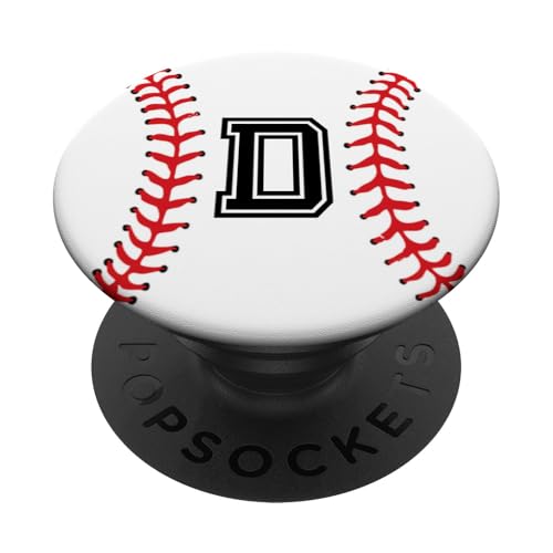 Baseball-Anfangsbuchstabe D PopSockets Klebender PopGrip Baseball-Anfangsbuchstabe D PopSockets Klebender PopGrip von Sportlegenden
