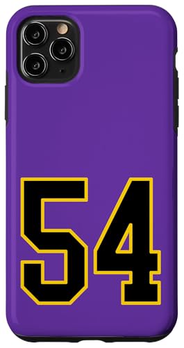 Nummer 137.2 cm schwarz-gelbem College-Sport-Stil Hülle für iPhone 11 Pro Max von Sports Numbers Store