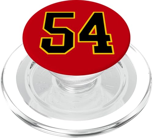 Nummer 137.2 cm schwarz-gelbem College-Sport-Stil PopSockets PopGrip für MagSafe von Sports Numbers Store