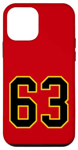 Nummer 160.0 cm schwarz und gelb College Sports Style Hülle für iPhone 12 mini von Sports Numbers Store