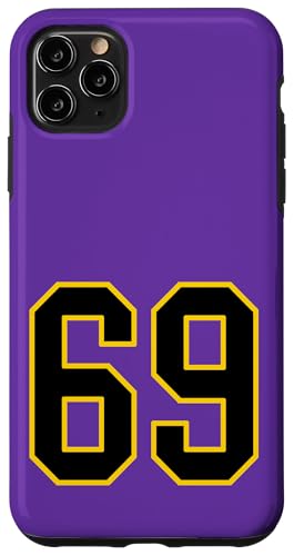 Nummer 175.3 cm schwarz-gelbem College-Sport-Stil Hülle für iPhone 11 Pro Max Nummer 175.3 cm schwarz-gelbem College-Sport-Stil Hülle für iPhone 11 Pro Max von Sports Numbers Store