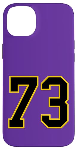 Nummer 185.4 cm schwarz und gelb College Sports Style Hülle für iPhone 14 Plus Nummer 185.4 cm schwarz und gelb College Sports Style Hülle für iPhone 14 Plus von Sports Numbers Store