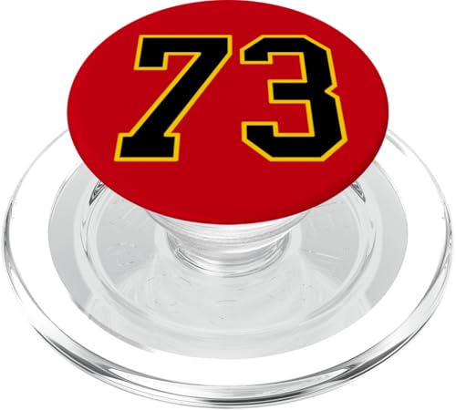 Nummer 185.4 cm schwarz und gelb College Sports Style PopSockets PopGrip für MagSafe Nummer 185.4 cm schwarz und gelb College Sports Style PopSockets PopGrip für MagSafe von Sports Numbers Store