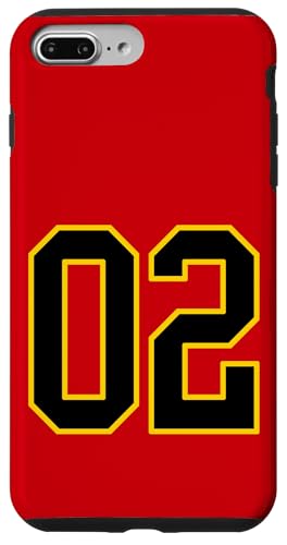 Nummer 2 im schwarz-gelben College-Sport-Stil Hülle für iPhone 7 Plus/8 Plus Nummer 2 im schwarz-gelben College-Sport-Stil Hülle für iPhone 7 Plus/8 Plus von Sports Numbers Store