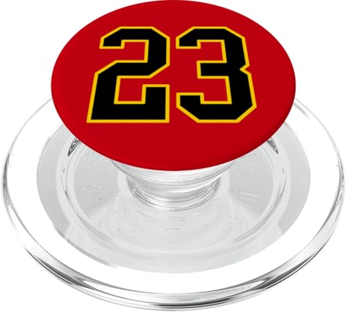 Nummer 23 College Sports Style in Schwarz und Gelb PopSockets PopGrip für MagSafe Nummer 23 College Sports Style in Schwarz und Gelb PopSockets PopGrip für MagSafe von Sports Numbers Store