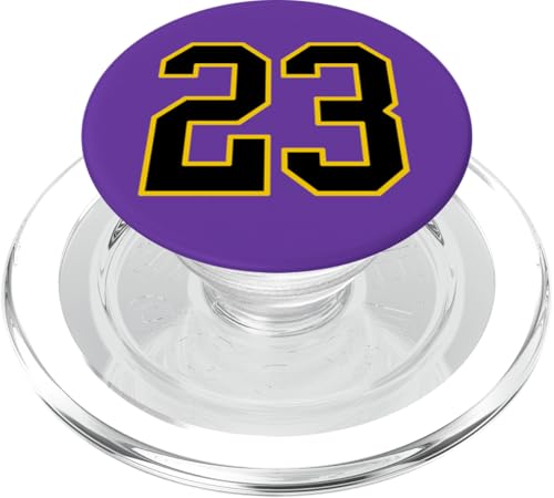 Nummer 23 im schwarz-gelben College-Sport-Stil PopSockets PopGrip für MagSafe Nummer 23 im schwarz-gelben College-Sport-Stil PopSockets PopGrip für MagSafe von Sports Numbers Store