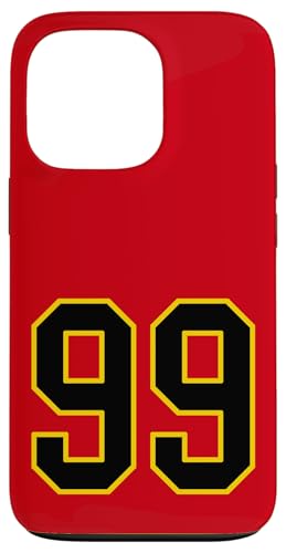 Nummer 251.5 cm schwarz und gelb College Sports Style Hülle für iPhone 13 Pro von Sports Numbers Store