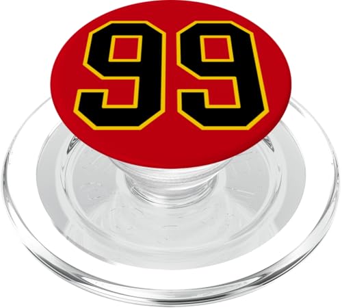 Nummer 251.5 cm schwarz und gelb College Sports Style PopSockets PopGrip für MagSafe von Sports Numbers Store