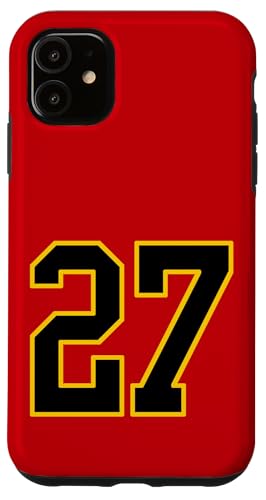 Nummer 27 im schwarz-gelben College-Sport-Stil Hülle für iPhone 11 Nummer 27 im schwarz-gelben College-Sport-Stil Hülle für iPhone 11 von Sports Numbers Store