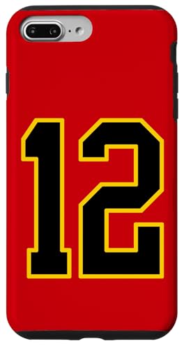 Nummer 30.5 cm schwarz und gelb College Sports Style Hülle für iPhone 7 Plus/8 Plus Nummer 30.5 cm schwarz und gelb College Sports Style Hülle für iPhone 7 Plus/8 Plus von Sports Numbers Store