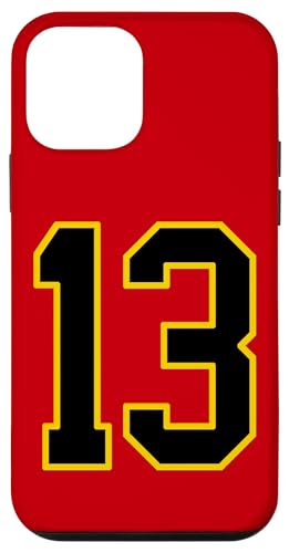 Nummer 33.0 cm schwarz und gelb College Sports Style Hülle für iPhone 12 mini Nummer 33.0 cm schwarz und gelb College Sports Style Hülle für iPhone 12 mini von Sports Numbers Store
