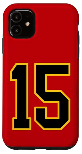 Nummer 38.1 cm schwarz und gelb College Sports Style Hülle für iPhone 11 Nummer 38.1 cm schwarz und gelb College Sports Style Hülle für iPhone 11 von Sports Numbers Store