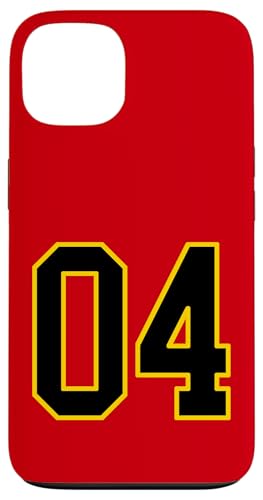 Nummer 4 im schwarz-gelben College-Sport-Stil Hülle für iPhone 13 Nummer 4 im schwarz-gelben College-Sport-Stil Hülle für iPhone 13 von Sports Numbers Store