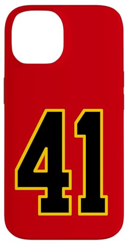 Nummer 41 im schwarz-gelben College-Sport-Stil Hülle für iPhone 14 Nummer 41 im schwarz-gelben College-Sport-Stil Hülle für iPhone 14 von Sports Numbers Store