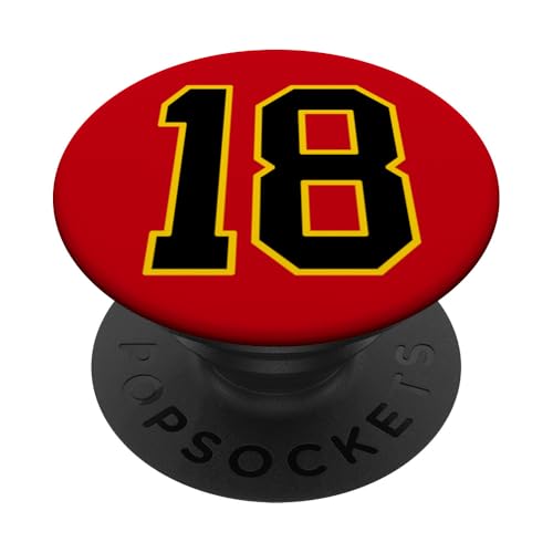 Nummer 45.7 cm schwarz und gelb College Sports Style PopSockets Klebender PopGrip Nummer 45.7 cm schwarz und gelb College Sports Style PopSockets Klebender PopGrip von Sports Numbers Store