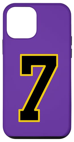 Nummer 7 im schwarz-gelben College-Sport-Stil Hülle für iPhone 12 mini Nummer 7 im schwarz-gelben College-Sport-Stil Hülle für iPhone 12 mini von Sports Numbers Store