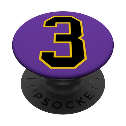 Nummer 7.6 cm schwarz und gelb College Sports Style PopSockets Klebender PopGrip Nummer 7.6 cm schwarz und gelb College Sports Style PopSockets Klebender PopGrip von Sports Numbers Store