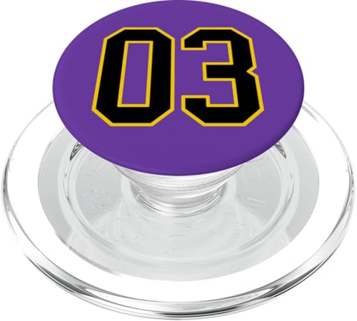 Nummer 7.6 cm schwarz und gelb College Sports Style PopSockets PopGrip für MagSafe Nummer 7.6 cm schwarz und gelb College Sports Style PopSockets PopGrip für MagSafe von Sports Numbers Store