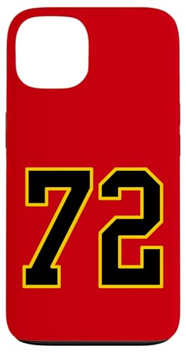Nummer 72 im schwarz-gelben College-Sport-Stil Hülle für iPhone 13 Nummer 72 im schwarz-gelben College-Sport-Stil Hülle für iPhone 13 von Sports Numbers Store
