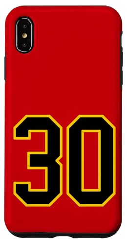 Nummer 76.2 cm schwarz und gelb College Sports Style Hülle für iPhone XS Max Nummer 76.2 cm schwarz und gelb College Sports Style Hülle für iPhone XS Max von Sports Numbers Store