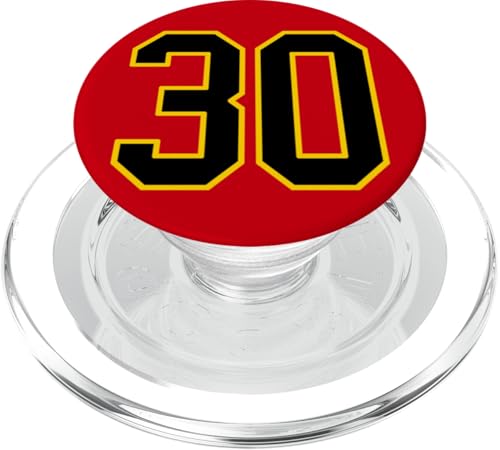 Nummer 76.2 cm schwarz und gelb College Sports Style PopSockets PopGrip für MagSafe Nummer 76.2 cm schwarz und gelb College Sports Style PopSockets PopGrip für MagSafe von Sports Numbers Store