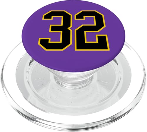 Nummer 81.3 cm schwarz und gelb College Sports Style PopSockets PopGrip für MagSafe Nummer 81.3 cm schwarz und gelb College Sports Style PopSockets PopGrip für MagSafe von Sports Numbers Store