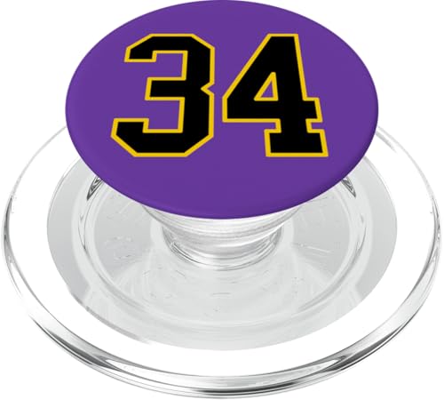 Nummer 86.4 cm schwarz und gelb College Sports Style PopSockets PopGrip für MagSafe Nummer 86.4 cm schwarz und gelb College Sports Style PopSockets PopGrip für MagSafe von Sports Numbers Store