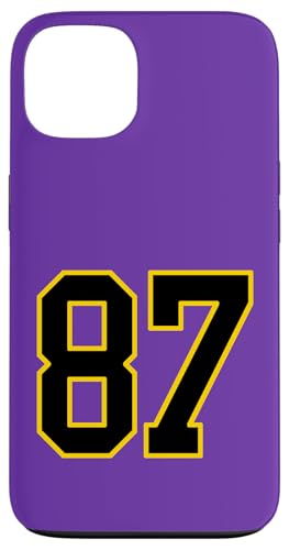 Nummer 87 im schwarz-gelben College-Sport-Stil Hülle für iPhone 13 Nummer 87 im schwarz-gelben College-Sport-Stil Hülle für iPhone 13 von Sports Numbers Store