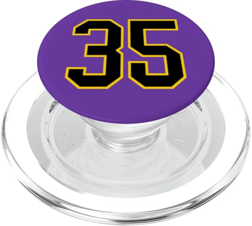 Nummer 88.9 cm schwarz und gelb College Sports Style PopSockets PopGrip für MagSafe Nummer 88.9 cm schwarz und gelb College Sports Style PopSockets PopGrip für MagSafe von Sports Numbers Store