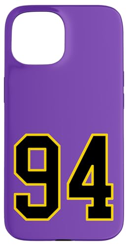 Nummer 94 im schwarz-gelben College-Sport-Stil Hülle für iPhone 15 Nummer 94 im schwarz-gelben College-Sport-Stil Hülle für iPhone 15 von Sports Numbers Store