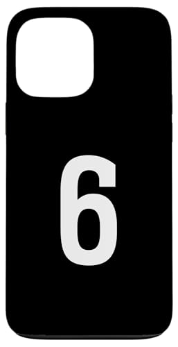 Nummer Sechs #6 Sport Team Uniform Hülle für iPhone 13 Pro Max von Sports Teams Numbers Front and Back Team Uniform