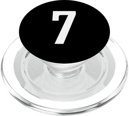 Nummer Sieben #7 Sport Team Uniform PopSockets PopGrip für MagSafe von Sports Teams Numbers Front and Back Team Uniform