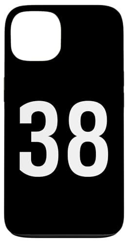 Nummer Thirty Eight #38 Sport Team Uniform Hülle für iPhone 13 von Sports Teams Numbers Front and Back Team Uniform