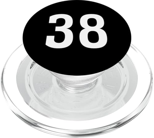 Nummer Thirty Eight #38 Sport Team Uniform PopSockets PopGrip für MagSafe von Sports Teams Numbers Front and Back Team Uniform