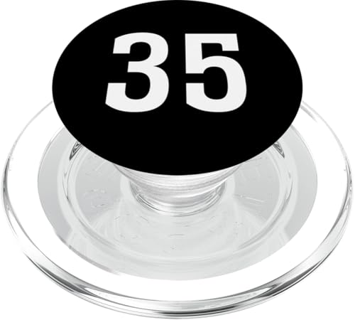 Nummer Thirty Five #35 Sport Team Uniform PopSockets PopGrip für MagSafe von Sports Teams Numbers Front and Back Team Uniform