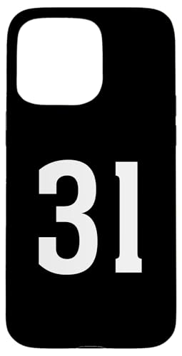 Nummer Thirty One #31 Sport Team Uniform Hülle für iPhone 15 Pro Max von Sports Teams Numbers Front and Back Team Uniform