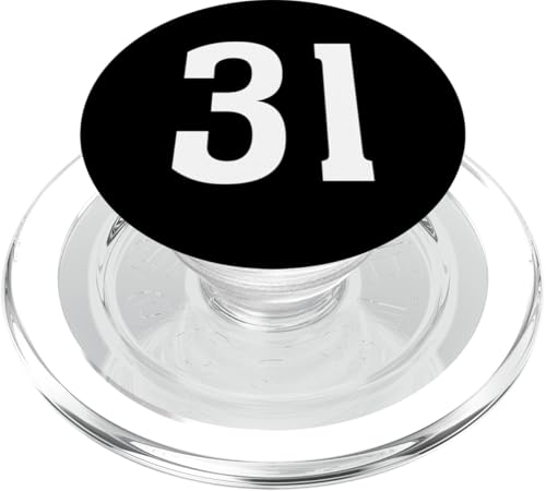 Nummer Thirty One #31 Sport Team Uniform PopSockets PopGrip für MagSafe von Sports Teams Numbers Front and Back Team Uniform