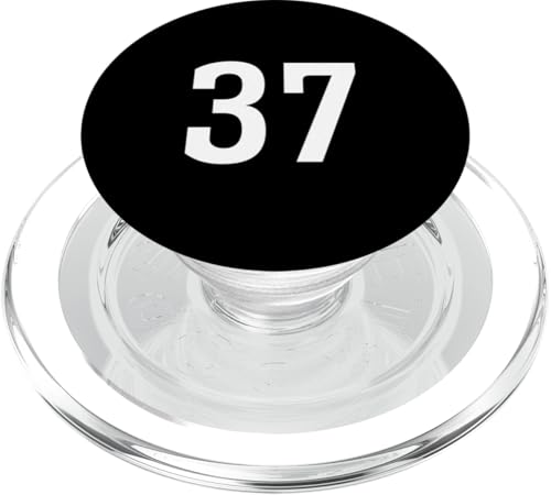 Nummer Thirty Seven #37 Sport Team Uniform PopSockets PopGrip für MagSafe von Sports Teams Numbers Front and Back Team Uniform