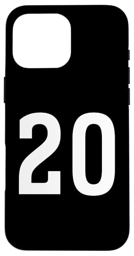 Nummer Twenty #20 Sport Team Uniform Hülle für iPhone 16 Pro Max von Sports Teams Numbers Front and Back Team Uniform